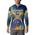 United States Virgin Islands Button Sweatshirt with Blue Yellow Government Seal Design and Bald Eagle - Wonder Print Shop