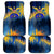United States Virgin Islands Car Mats with Blue Yellow Government Seal Design and Bald Eagle - Wonder Print Shop