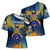 United States Virgin Islands Cross Shoulder Shirt with Blue Yellow Government Seal Design and Bald Eagle - Wonder Print Shop