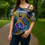 United States Virgin Islands Cross Shoulder Shirt with Blue Yellow Government Seal Design and Bald Eagle - Wonder Print Shop