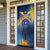 United States Virgin Islands Door Cover with Blue Yellow Government Seal Design and Bald Eagle - Wonder Print Shop