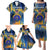 United States Virgin Islands Family Matching Puletasi and Hawaiian Shirt with Blue Yellow Government Seal Design and Bald Eagle - Wonder Print Shop