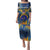 United States Virgin Islands Family Matching Puletasi and Hawaiian Shirt with Blue Yellow Government Seal Design and Bald Eagle - Wonder Print Shop