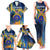 United States Virgin Islands Family Matching Tank Maxi Dress and Hawaiian Shirt with Blue Yellow Government Seal Design and Bald Eagle - Wonder Print Shop