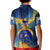 United States Virgin Islands Kid Polo Shirt with Blue Yellow Government Seal Design and Bald Eagle - Wonder Print Shop