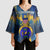 United States Virgin Islands Kimono Sleeve Blouse with Blue Yellow Government Seal Design and Bald Eagle - Wonder Print Shop