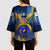 United States Virgin Islands Kimono Sleeve Blouse with Blue Yellow Government Seal Design and Bald Eagle - Wonder Print Shop