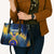 United States Virgin Islands Leather Bag with Blue Yellow Government Seal Design and Bald Eagle - Wonder Print Shop