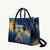 United States Virgin Islands Leather Bag with Blue Yellow Government Seal Design and Bald Eagle - Wonder Print Shop
