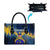 United States Virgin Islands Leather Bag with Blue Yellow Government Seal Design and Bald Eagle - Wonder Print Shop