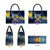 United States Virgin Islands Leather Bag with Blue Yellow Government Seal Design and Bald Eagle - Wonder Print Shop
