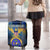 United States Virgin Islands Luggage Cover with Blue Yellow Government Seal Design and Bald Eagle - Wonder Print Shop