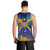 United States Virgin Islands Men Tank Top with Blue Yellow Government Seal Design and Bald Eagle - Wonder Print Shop
