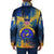 United States Virgin Islands Padded Jacket with Blue Yellow Government Seal Design and Bald Eagle - Wonder Print Shop