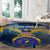United States Virgin Islands Round Carpet with Blue Yellow Government Seal Design and Bald Eagle - Wonder Print Shop