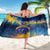 United States Virgin Islands Sarong with Blue Yellow Government Seal Design and Bald Eagle - Wonder Print Shop