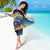 United States Virgin Islands Sarong with Blue Yellow Government Seal Design and Bald Eagle - Wonder Print Shop