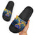 United States Virgin Islands Slide Sandals with Blue Yellow Government Seal Design and Bald Eagle - Wonder Print Shop