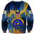 United States Virgin Islands Sweatshirt with Blue Yellow Government Seal Design and Bald Eagle - Wonder Print Shop