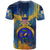 United States Virgin Islands T Shirt with Blue Yellow Government Seal Design and Bald Eagle - Wonder Print Shop