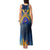 United States Virgin Islands Tank Maxi Dress with Blue Yellow Government Seal Design and Bald Eagle - Wonder Print Shop