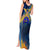 United States Virgin Islands Tank Maxi Dress with Blue Yellow Government Seal Design and Bald Eagle - Wonder Print Shop