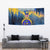 United States Virgin Islands Tapestry with Blue Yellow Government Seal Design and Bald Eagle - Wonder Print Shop