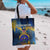 United States Virgin Islands Tote Bag with Blue Yellow Government Seal Design and Bald Eagle - Wonder Print Shop