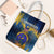 United States Virgin Islands Tote Bag with Blue Yellow Government Seal Design and Bald Eagle - Wonder Print Shop