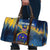 United States Virgin Islands Travel Bag with Blue Yellow Government Seal Design and Bald Eagle - Wonder Print Shop