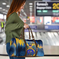 United States Virgin Islands Travel Bag with Blue Yellow Government Seal Design and Bald Eagle - Wonder Print Shop