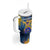 United States Virgin Islands Tumbler With Handle with Blue Yellow Government Seal Design and Bald Eagle - Wonder Print Shop
