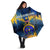 United States Virgin Islands Umbrella with Blue Yellow Government Seal Design and Bald Eagle - Wonder Print Shop