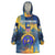 United States Virgin Islands Wearable Blanket Hoodie with Blue Yellow Government Seal Design and Bald Eagle - Wonder Print Shop