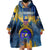 United States Virgin Islands Wearable Blanket Hoodie with Blue Yellow Government Seal Design and Bald Eagle - Wonder Print Shop