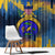 United States Virgin Islands Window Curtain with Blue Yellow Government Seal Design and Bald Eagle - Wonder Print Shop