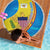 United States Virgin Islands Beach Blanket with Blue Yellow Wave Design and Island Map Bird - Wonder Print Shop