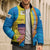 United States Virgin Islands Bomber Puffer Jacket with Blue Yellow Wave Design and Island Map Bird - Wonder Print Shop