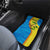 United States Virgin Islands Car Mats with Blue Yellow Wave Design and Island Map Bird - Wonder Print Shop