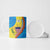 United States Virgin Islands Ceramic Mug with Blue Yellow Wave Design and Island Map Bird - Wonder Print Shop