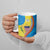 United States Virgin Islands Ceramic Mug with Blue Yellow Wave Design and Island Map Bird - Wonder Print Shop