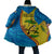 United States Virgin Islands Cloak with Blue Yellow Wave Design and Island Map Bird - Wonder Print Shop