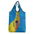 United States Virgin Islands Grocery Bag with Blue Yellow Wave Design and Island Map Bird - Wonder Print Shop
