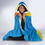 United States Virgin Islands Hooded Blanket with Blue Yellow Wave Design and Island Map Bird - Wonder Print Shop