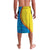 United States Virgin Islands Lavalava with Blue Yellow Wave Design and Island Map Bird - Wonder Print Shop