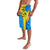 United States Virgin Islands Lavalava with Blue Yellow Wave Design and Island Map Bird - Wonder Print Shop
