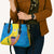 United States Virgin Islands Leather Bag with Blue Yellow Wave Design and Island Map Bird - Wonder Print Shop