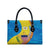 United States Virgin Islands Leather Bag with Blue Yellow Wave Design and Island Map Bird - Wonder Print Shop