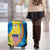 United States Virgin Islands Luggage Cover with Blue Yellow Wave Design and Island Map Bird - Wonder Print Shop