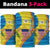 United States Virgin Islands Neck Gaiter with Blue Yellow Wave Design and Island Map Bird - Wonder Print Shop